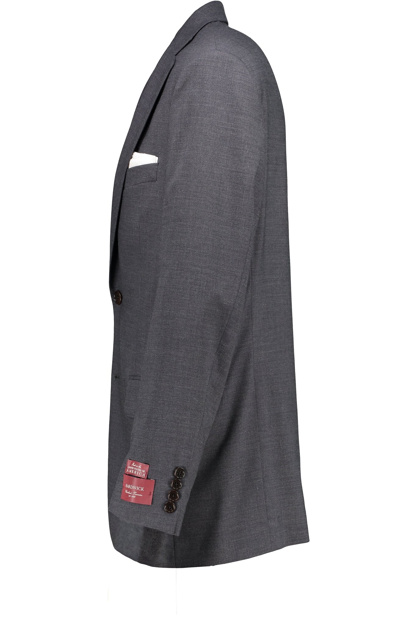 Classic Fit Grey H-Tech Wool Suit Separate Jacket -  Hardwick.com