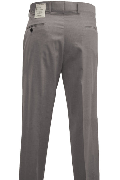 picture of Men's Flat Front Pant Modern Cut - LT GREY - 100% WOOL SUPER 120'S