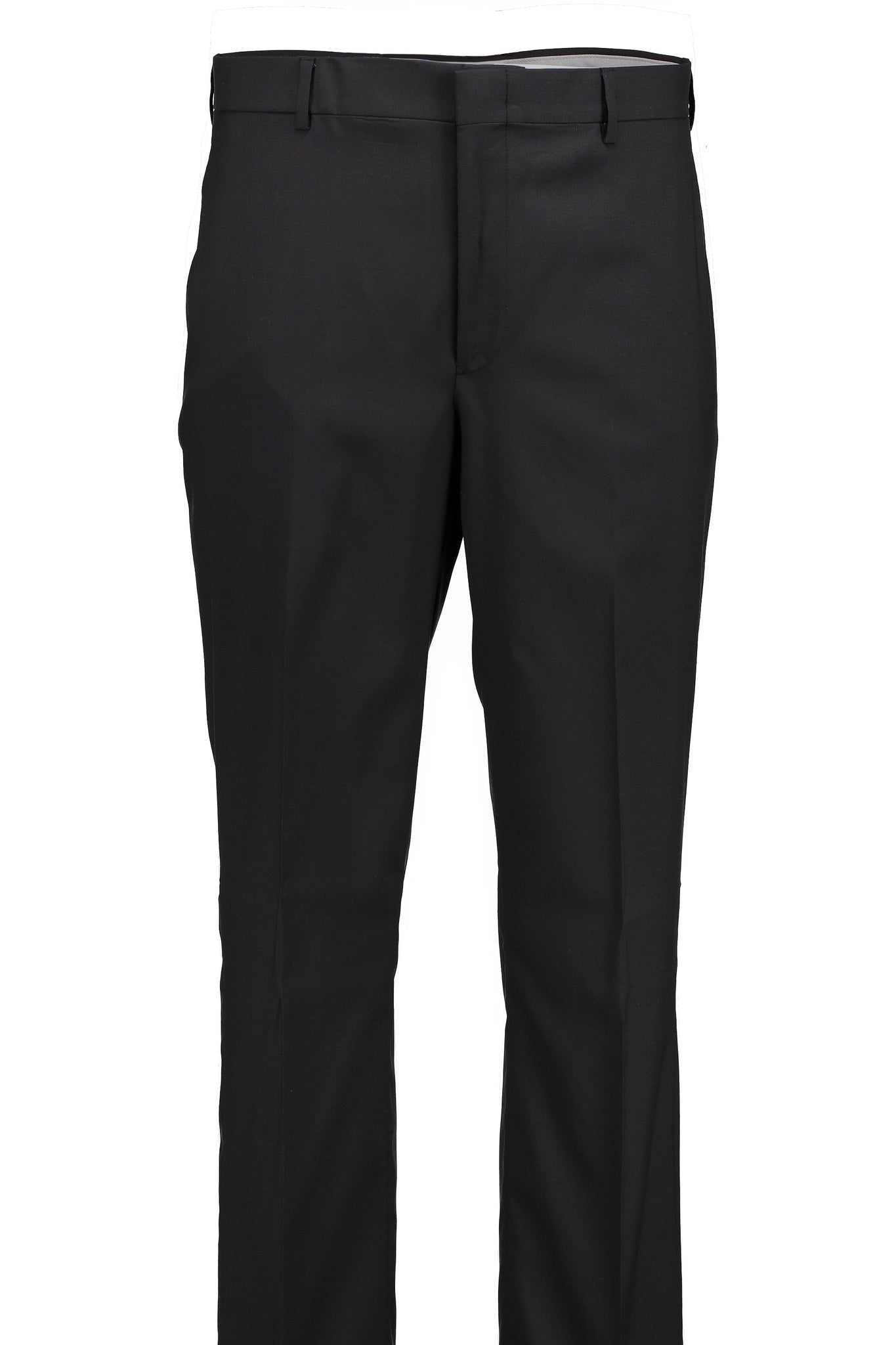 Classic Fit Black H-Tech Wool Suit Separate Flat Front Pants -  Hardwick.com
