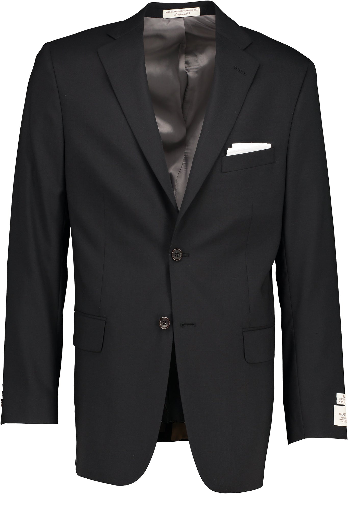 Classic Fit Black H-Tech Wool Suit Separate Jacket -  Hardwick.com
