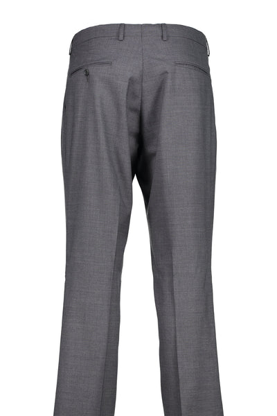 Men's Suit Separates Pleated Pant Classic Cut - MED GREY - 98/2 WOOL/LYCRA  SUPER100
