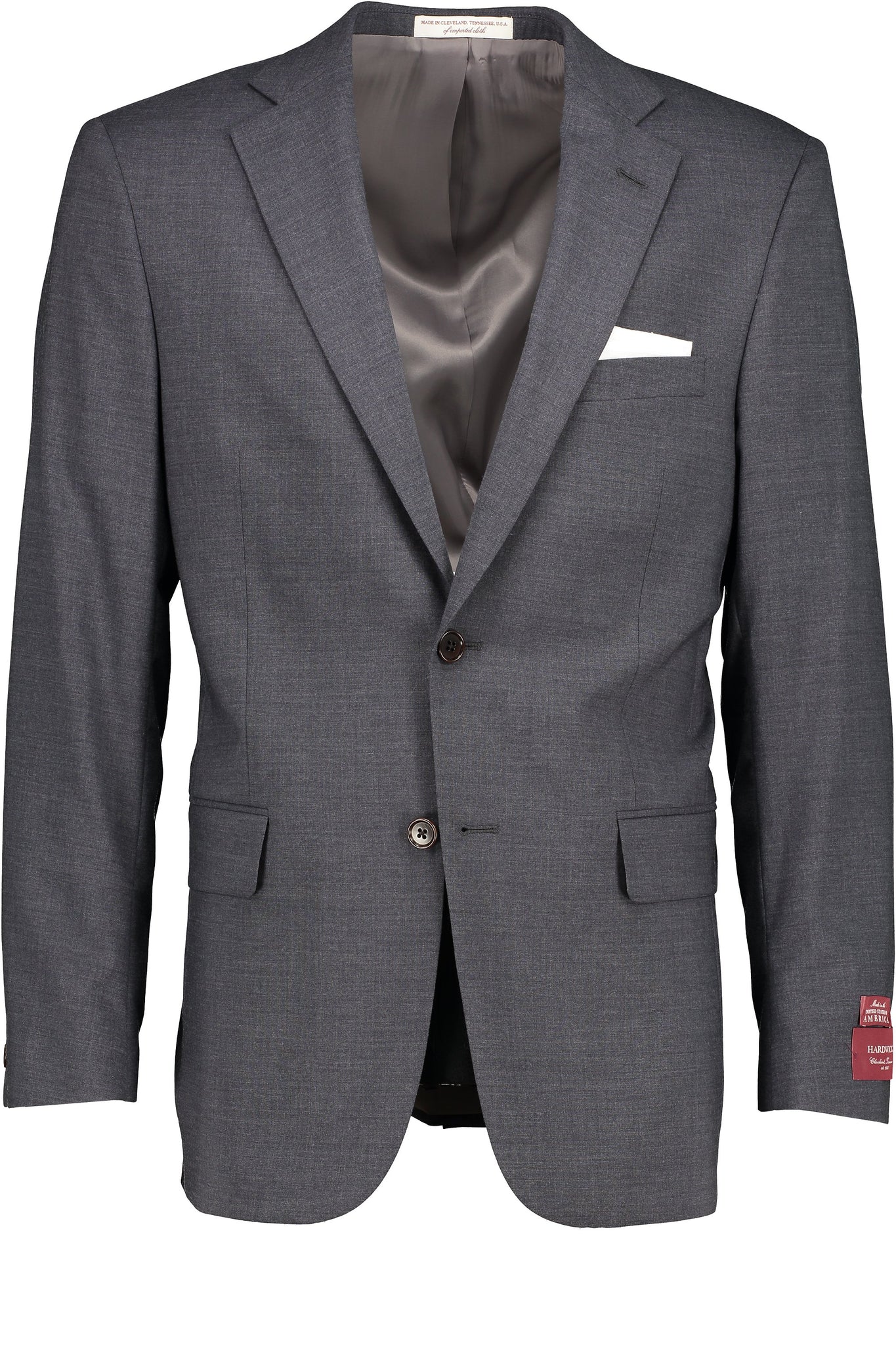 Classic Fit Grey H-Tech Wool SS Jacket - Big & Tall -  Hardwick.com