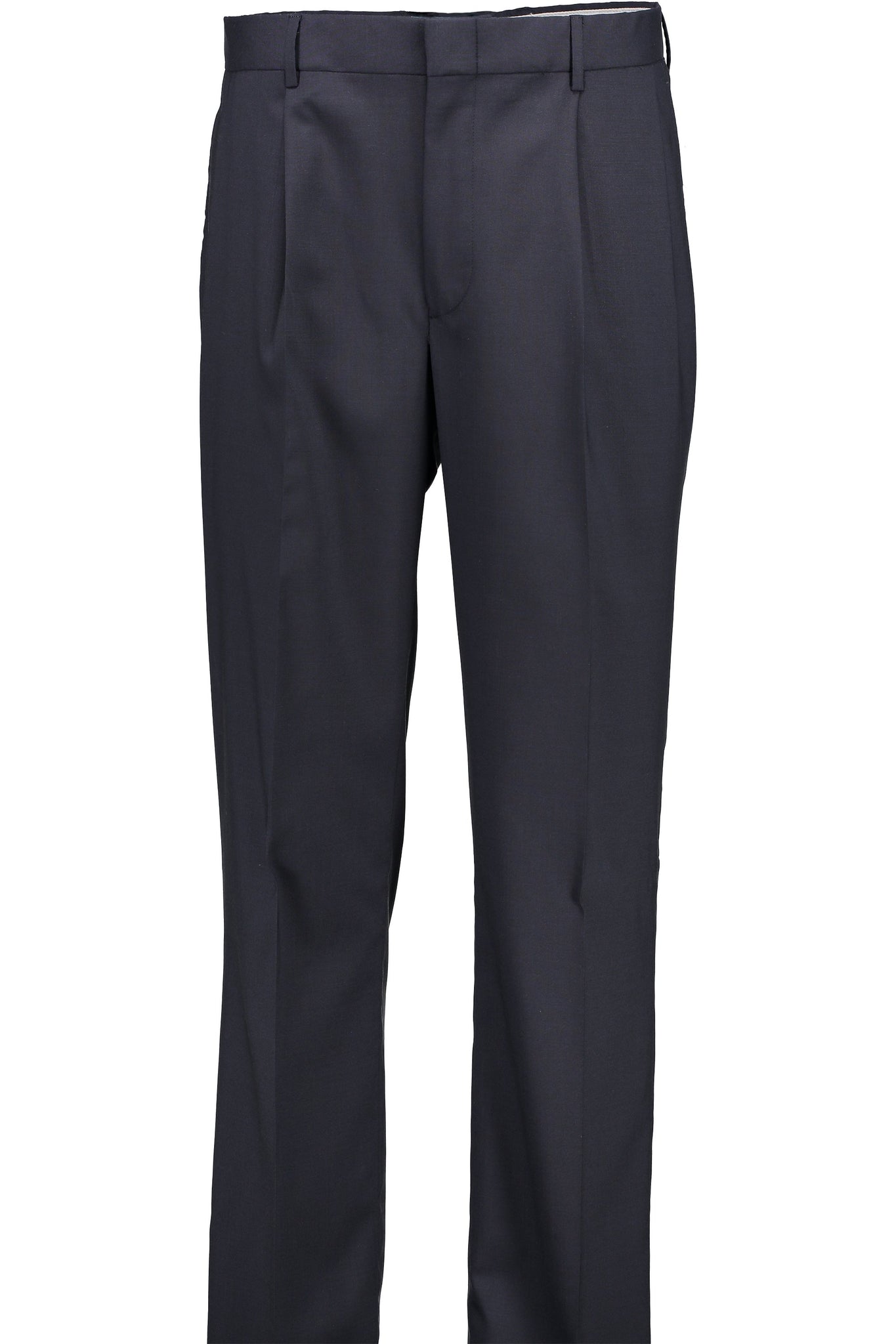 Classic Fit Navy H-Tech Wool Suit Separate Pleated Pant -  Hardwick.com