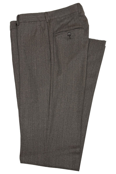 picture of Men's Flat Front Pant Modern Cut - OATMEAL - 100% WOOL FLANNEL SUP110