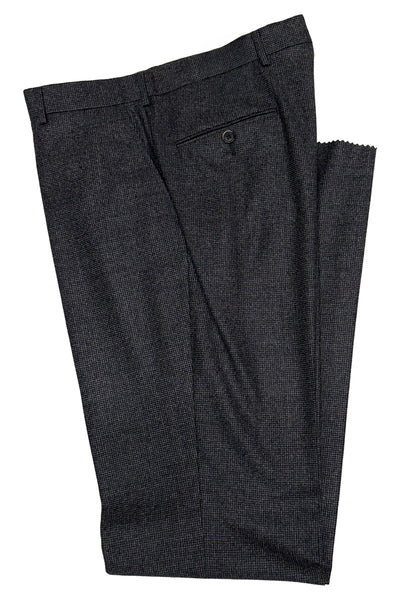 picture of Men's Flat Front Pant Modern Cut - CHAR CHECK - 100% WOOL SUPER 110'S