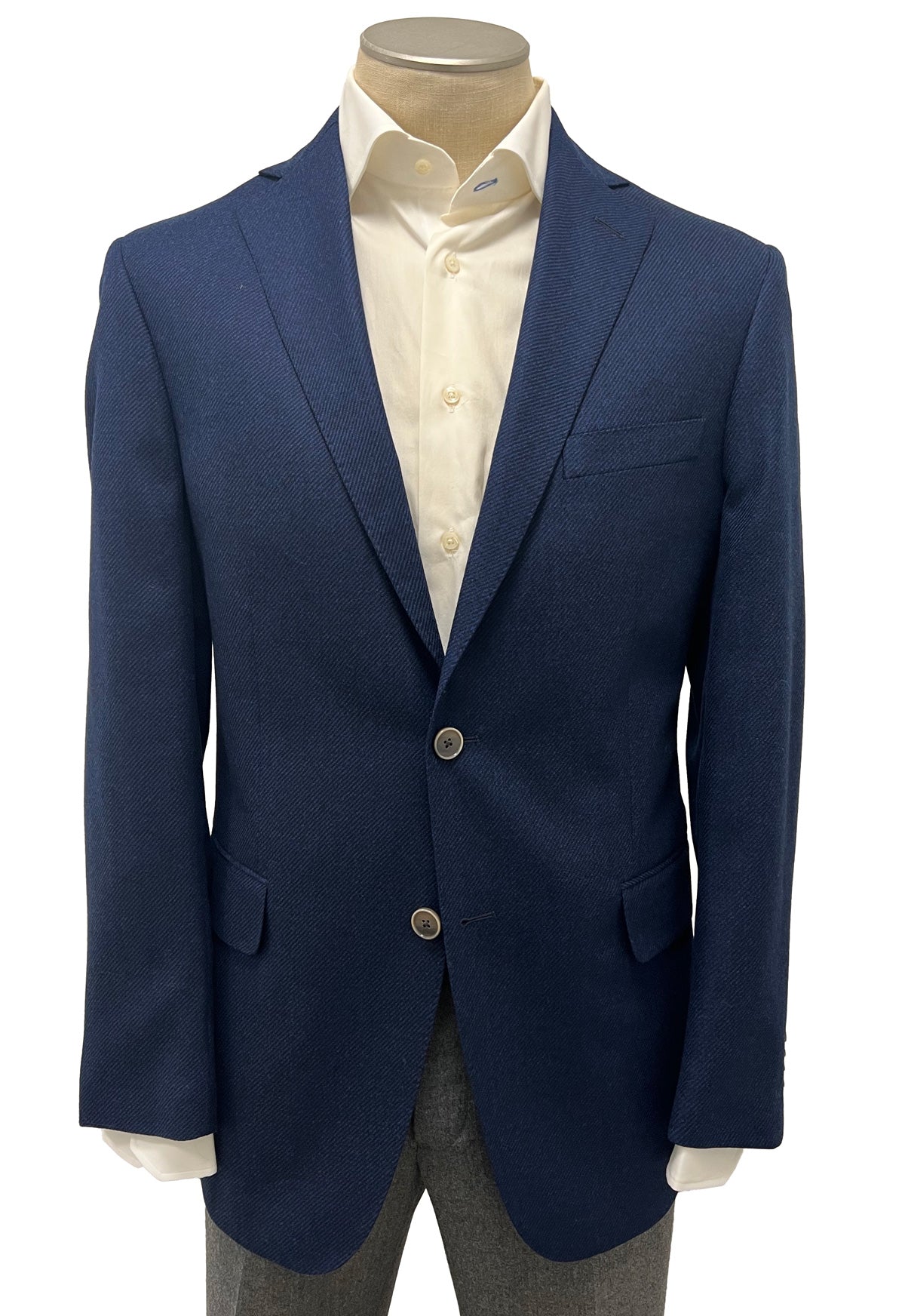Men's Sport Coat Modern Cut - BLUE 70/30 WOOL/AIRWOOL