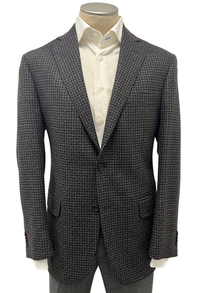 picture of Men's Sport Coat Modern Cut - GREY HOUNDSTOOTH - 95% WOOL/5% CASHMERE