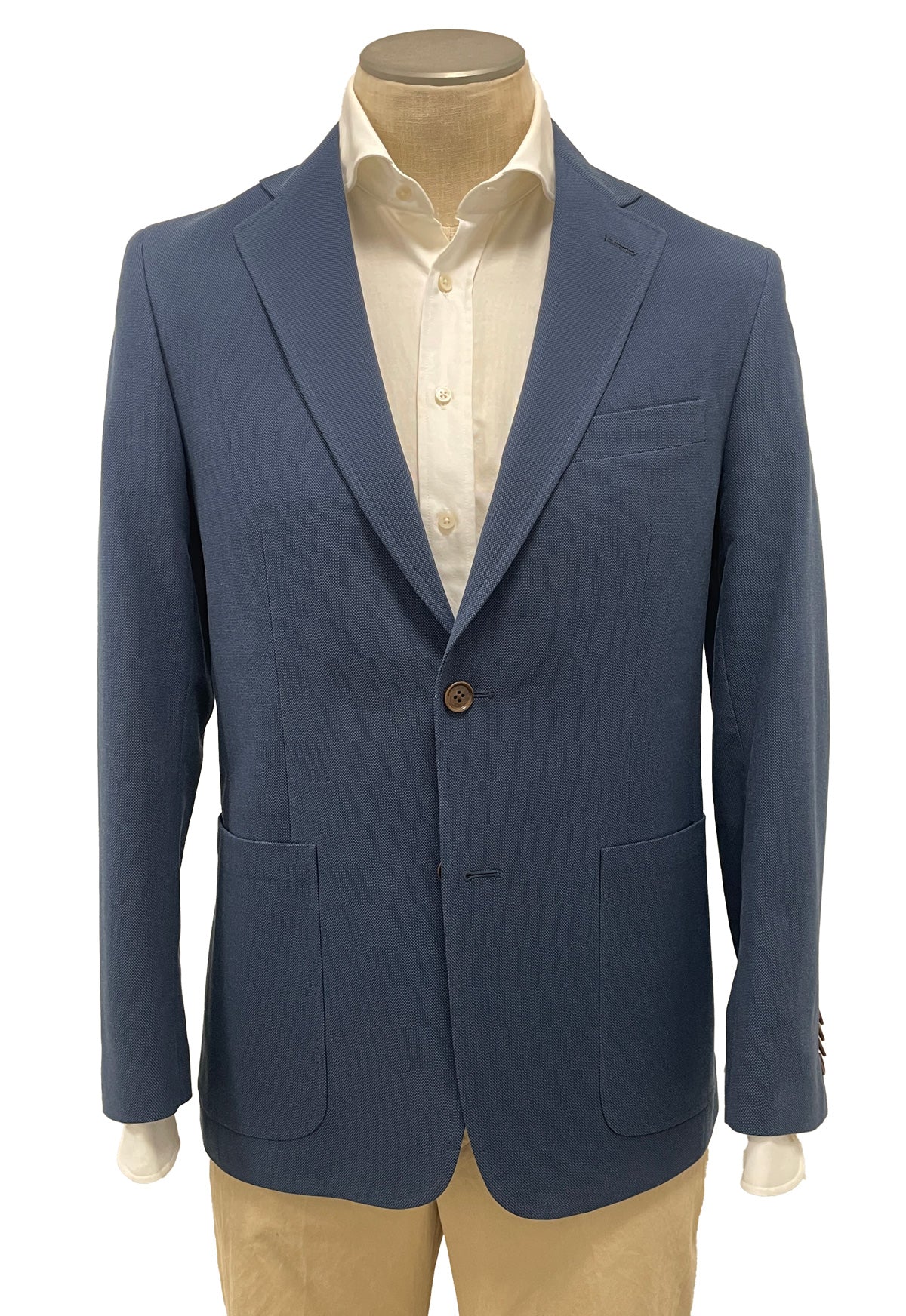 Men's Sport Coat Modern Cut - BLUE - 100% COTTON