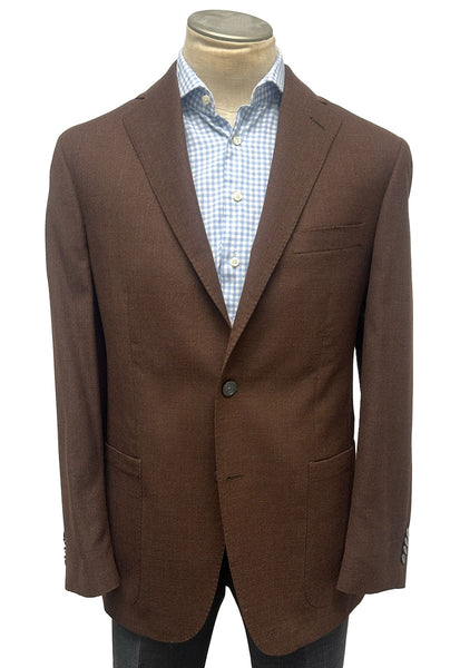 picture of Men's Sport Coat Modern Cut - BROWN - 100% WOOL SUPER 110'S