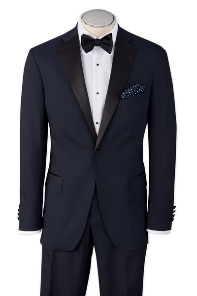 picture of Men's Tuxedo Jacket Modern Cut - NAVY - 98/2 WOOL/LYCRA SUPER100