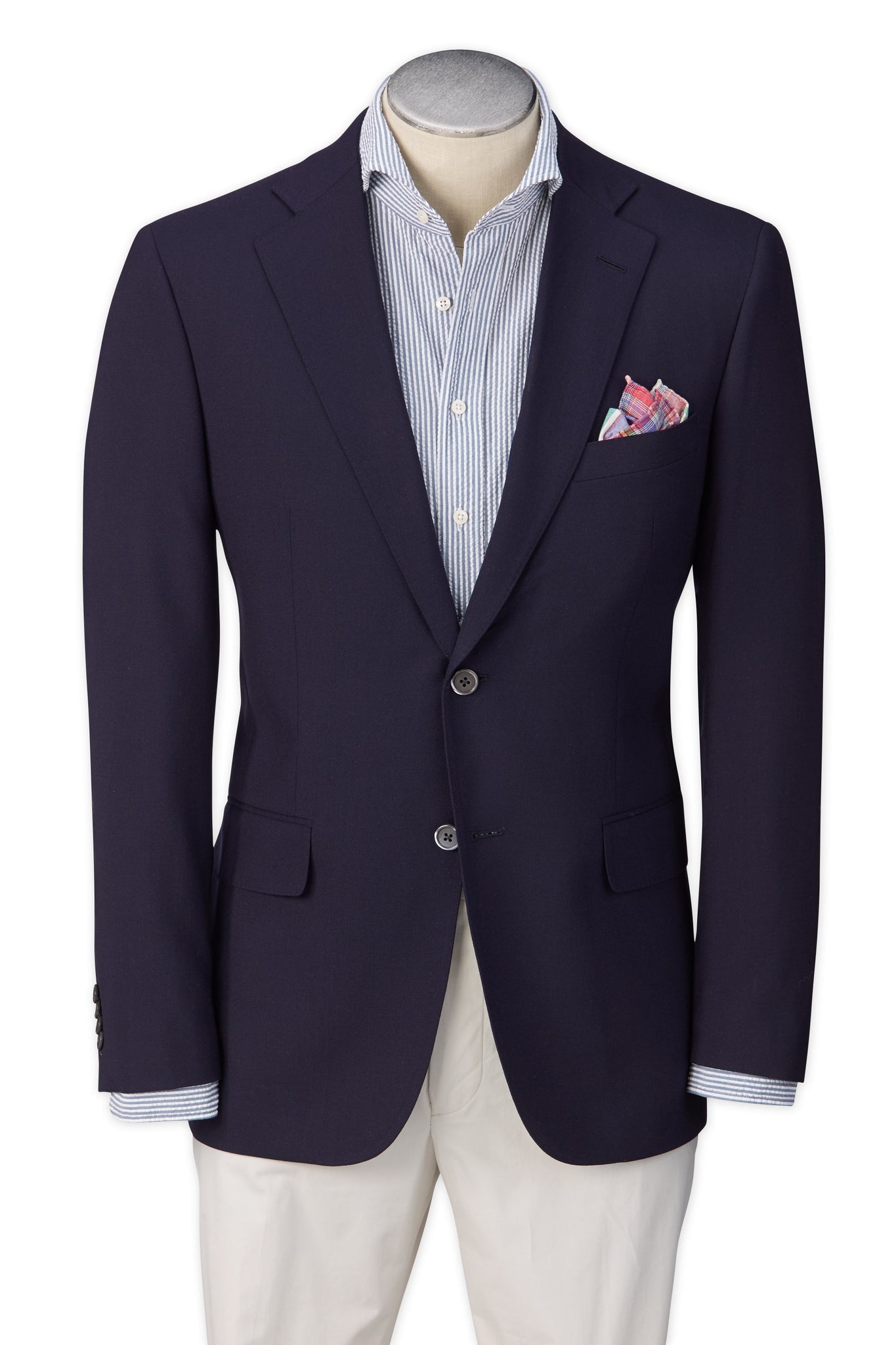 Men's Blazer Modern Cut NAVY 98/2 WOOL/LYCRA SUPER100