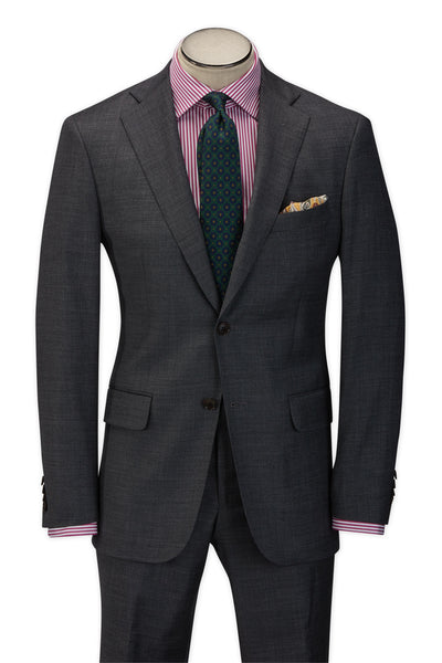 picture of Men's Flat Front Pant Nested Suit Modern Cut - MED GREY - 97/3 WOOL/LYCRA SUPER120