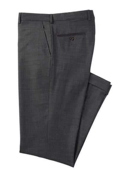 picture of Men's Flat Front Pant Nested Suit Modern Cut - MED GREY - 97/3 WOOL/LYCRA SUPER120