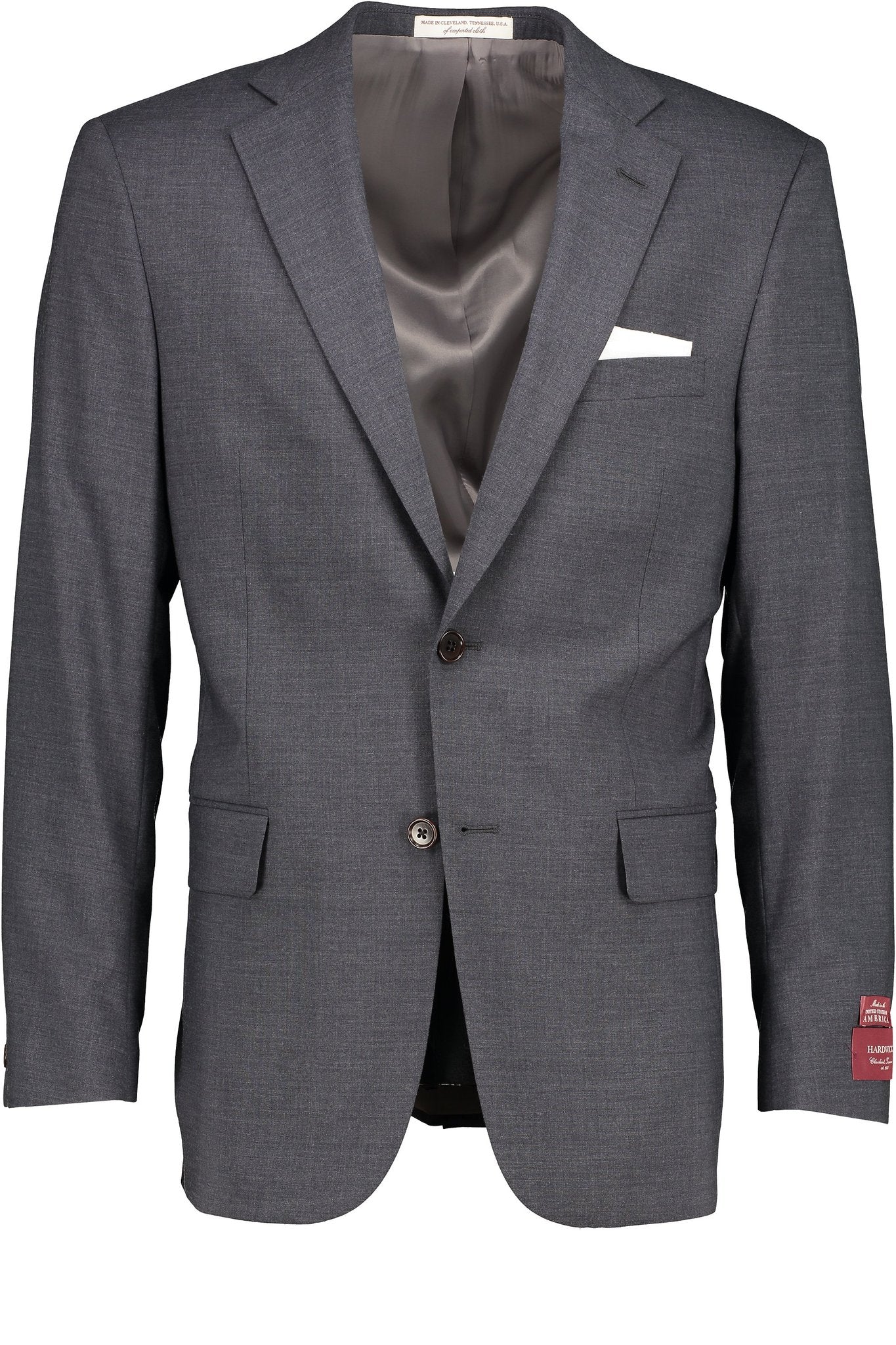 Men's Suit Separate - Coat Classic Cut MED GREY 98/2 WOOL/LYCRA SUPER100