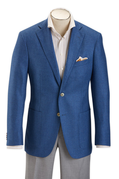 picture of Men's Sport Coat Modern Cut - BLUE - 55% SILK/45% WOOL