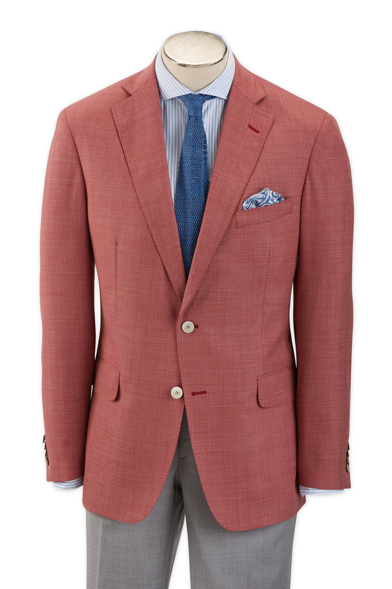 Modern Fit Red Tropical Wool Sport Coat -  Hardwick.com