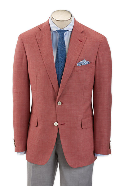 picture of Men's Sport Coat Modern Cut - RED - 100% WOOL
