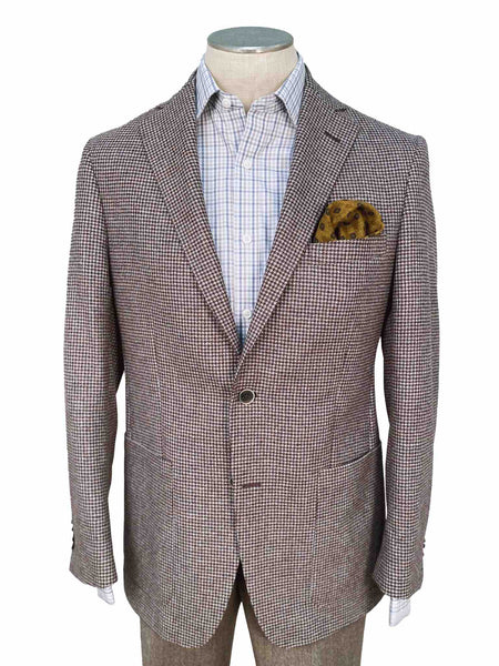 picture of Men's Sport Coat Modern Cut - BROWN CHECK - 95% WOOL/5% CASHMERE