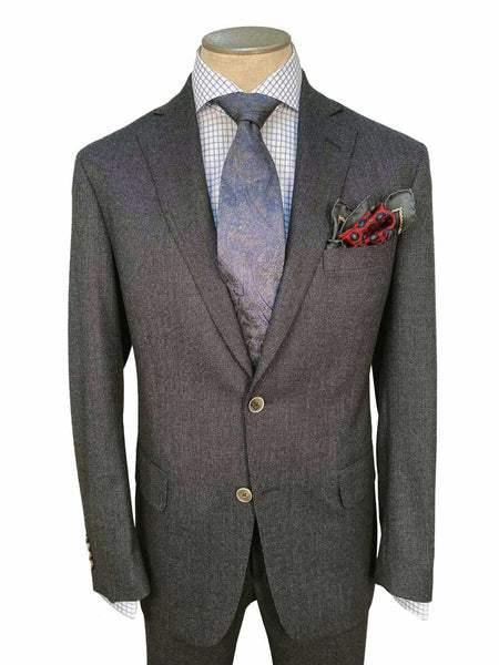 picture of Men's Flat Front Pant Nested Suit Modern Cut - GREY - 100% WOOL
