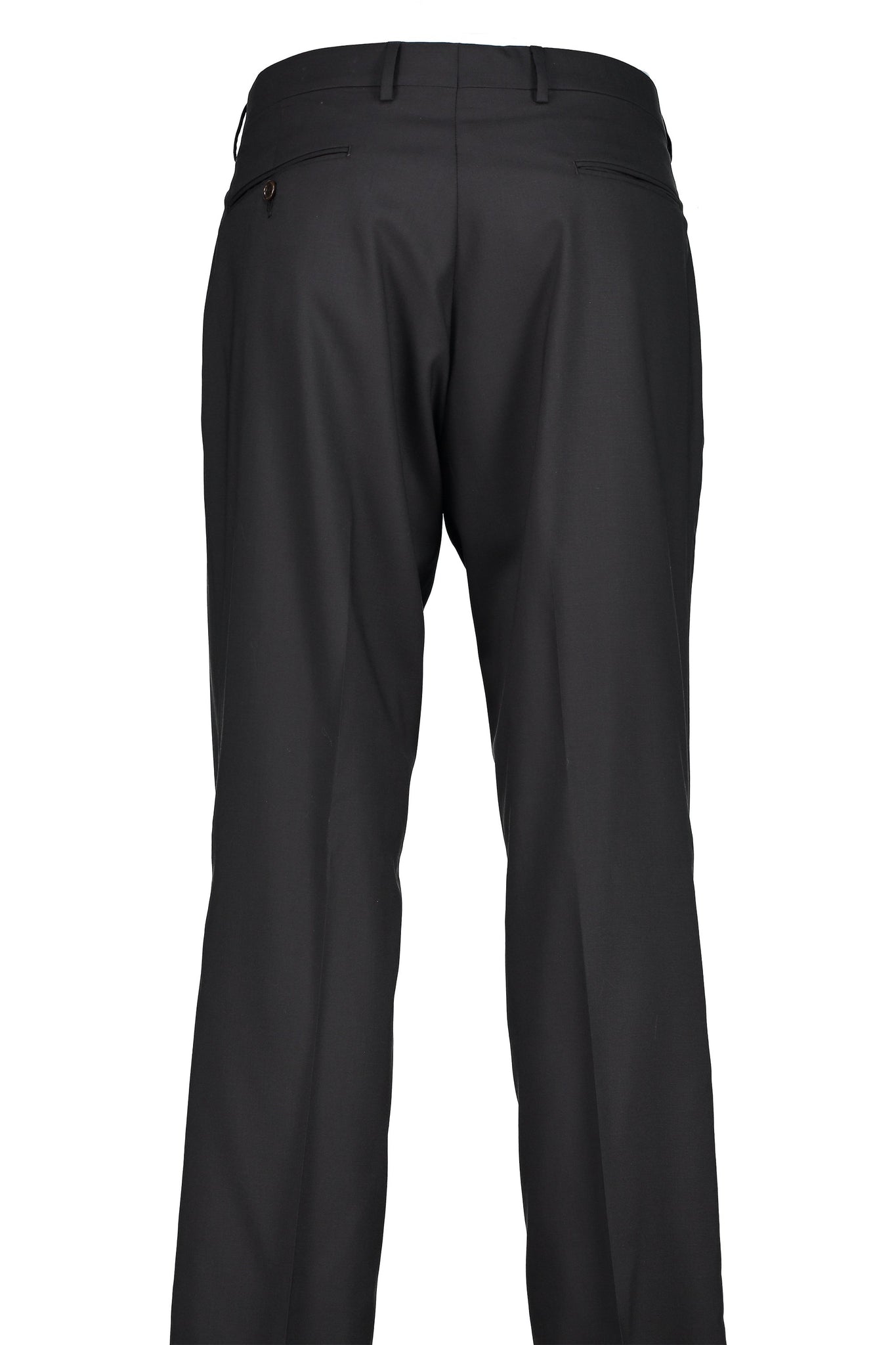 Classic Fit Black H-Tech Wool Suit Separate Flat Front Pants -  Hardwick.com
