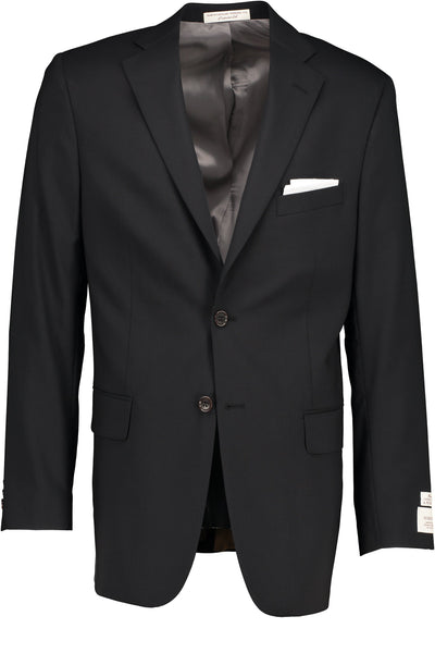 picture of Men's Suit Separate - Coat Portly Cut - BLACK - 98/2 WOOL/LYCRA SUPER100