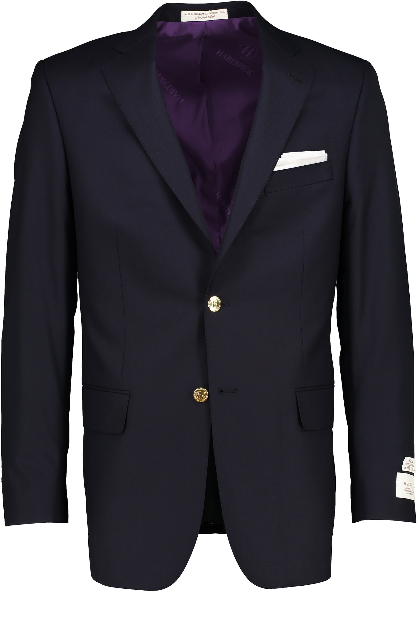 Chairman's Collection Hardy Minnis English Wool Navy Blazer -  Hardwick.com