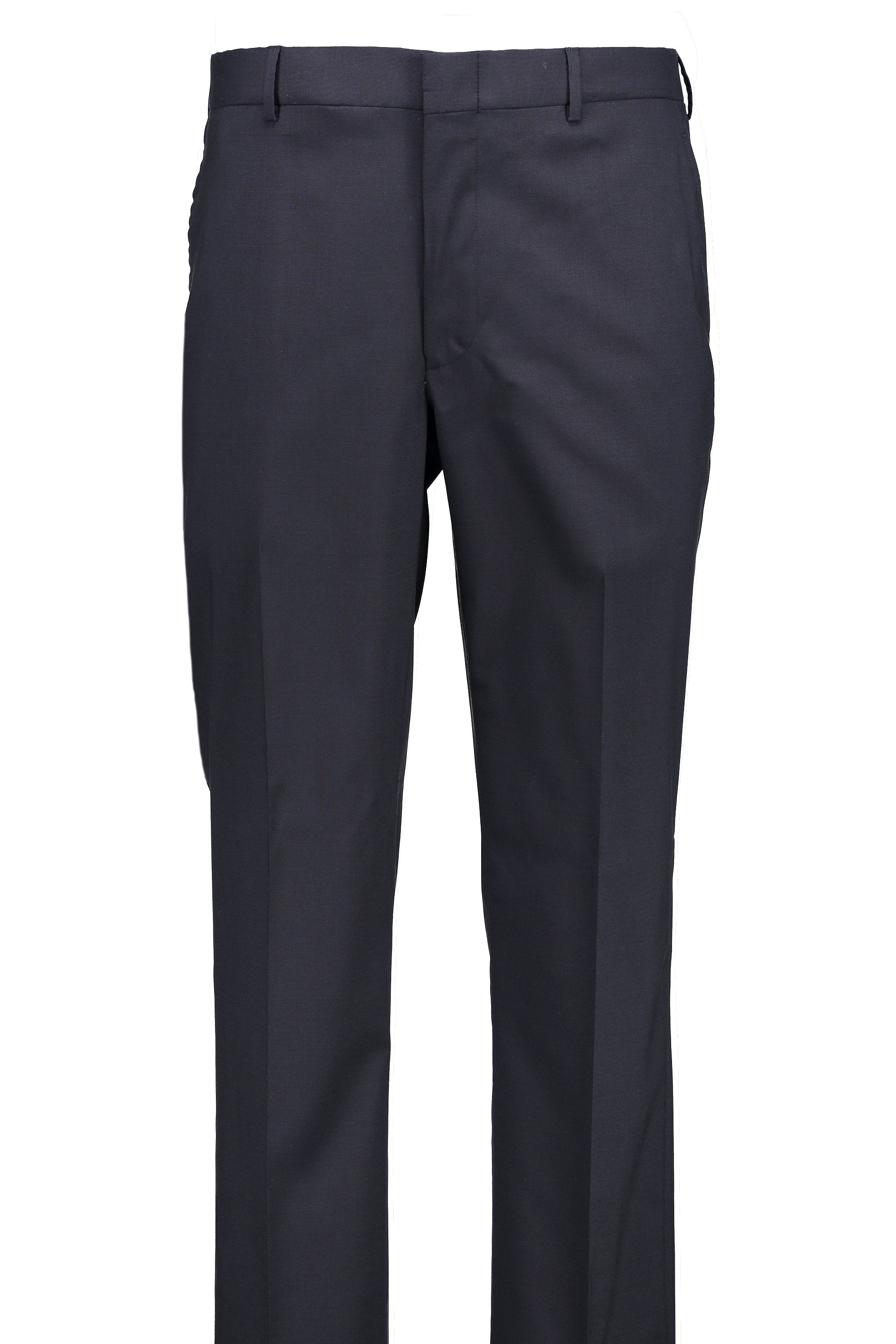 Men's Suit Separates Flat Front Pant Classic Cut - NAVY 98/2 WOOL/LYCRA SUPER100