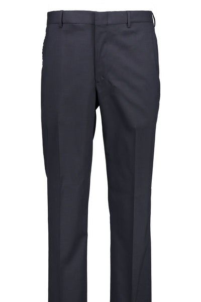 Modern Fit Gray Super 120's Wool Flat Front Dress Pant Made in USA –