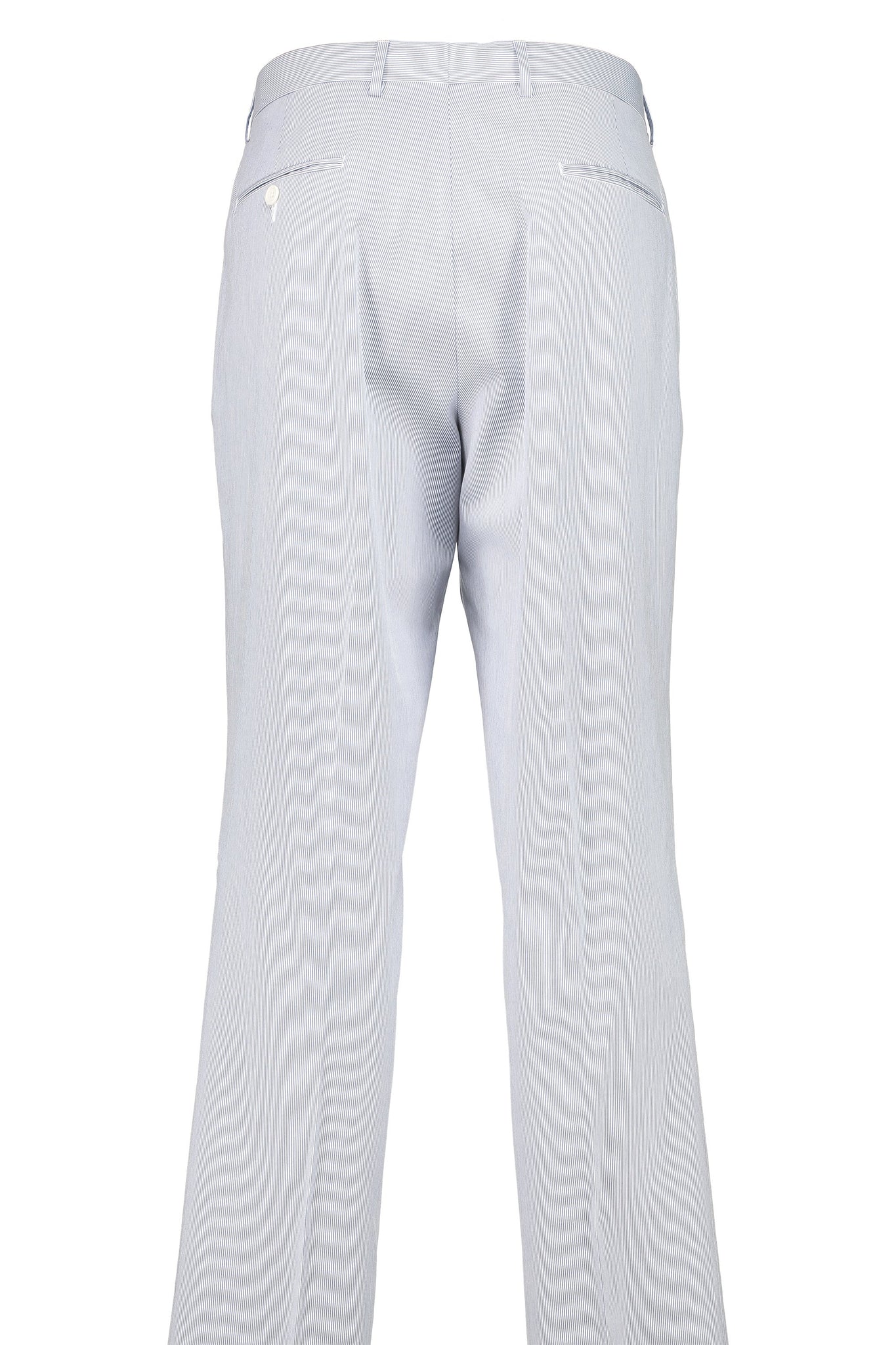 Classic Fit Blue & White Pincord Cotton Suit Separate Flat Front Pants -  Hardwick.com