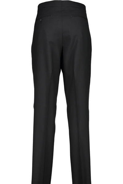 picture of Classic Fit Black Wool Tuxedo Flat Front Pant