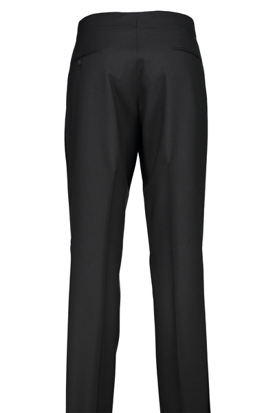 picture of Classic Fit Black Wool Tuxedo Pleated Pant