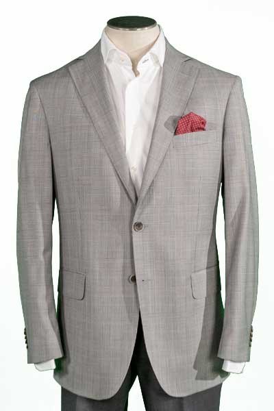 picture of Men's Sport Coat Modern Cut - BLACK/WHITE GLEN PLD - 100% WOOL SUPER 110'S